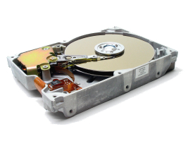 Image of a hard disk. PCvet offers a data recovery service. Data is often recoverable even after a format.